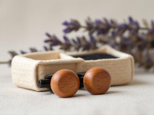 Gemelos de madera regalos corporativos empaque sostenible